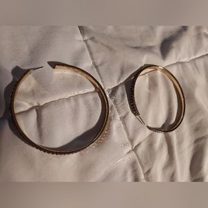 Sparkly hoop earrings